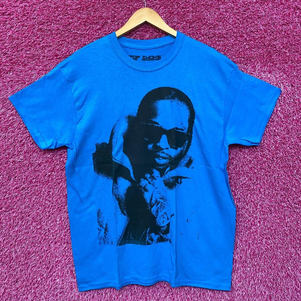 Pop Smoke Blue Music Rap Tshirt Size Large