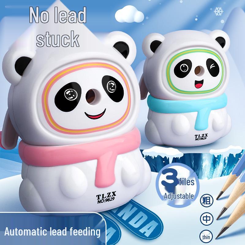 

Chubby Cartoon Pencil Sharpener with Automatic Lead Feeding for Kids