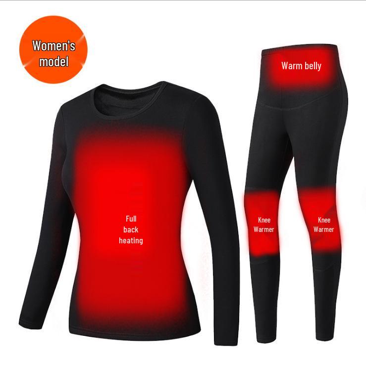 Smart 28-Zone Heated Underwear Set for Men & Women - Winter Warmth & Constant Temperature Control