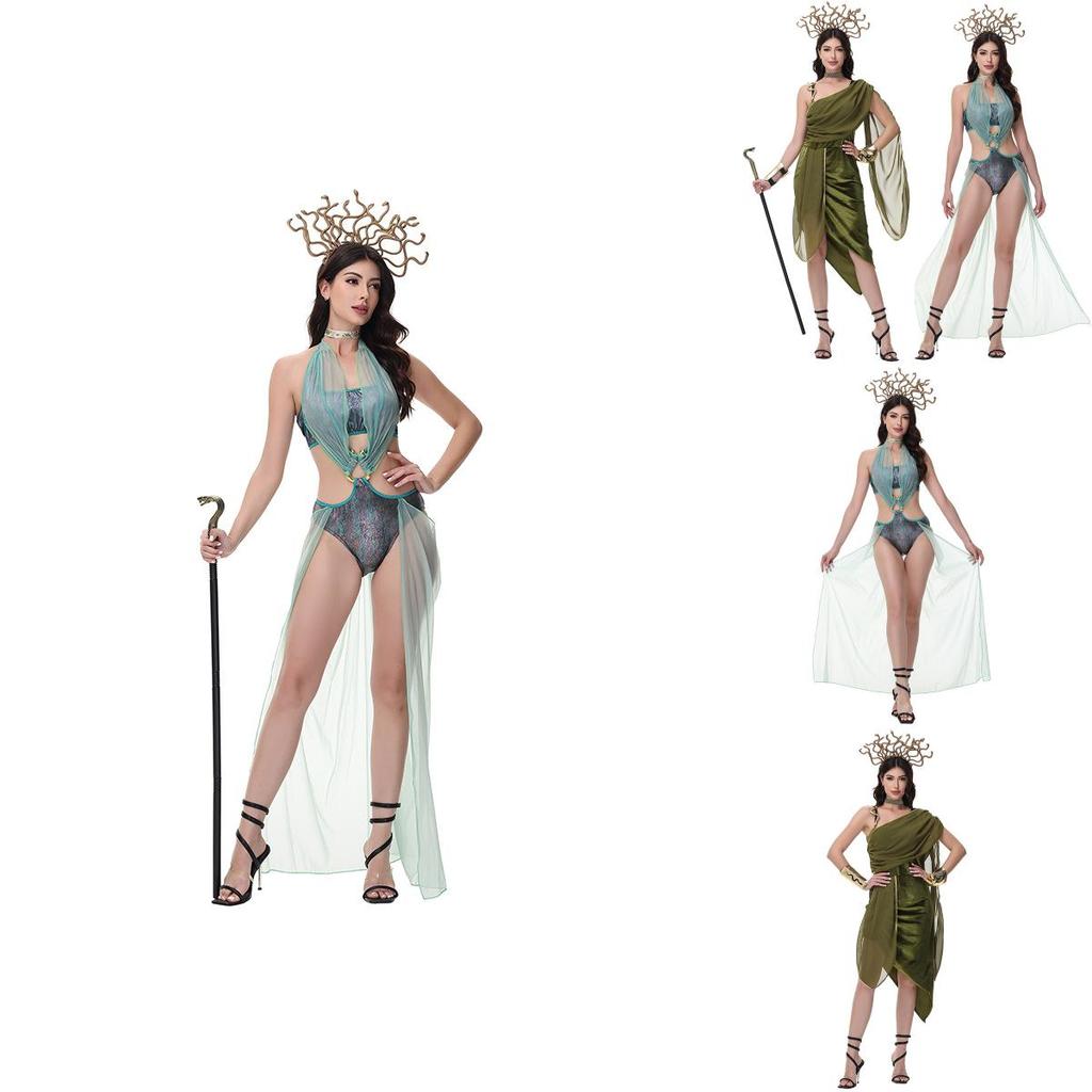 Greek Mythology Cosplay Dress For Women Stage Show With Breathable Cotton Material