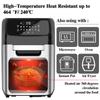 Air Fryer Silicone Mat With Holder Reusable Air Fryer Oven Accessory