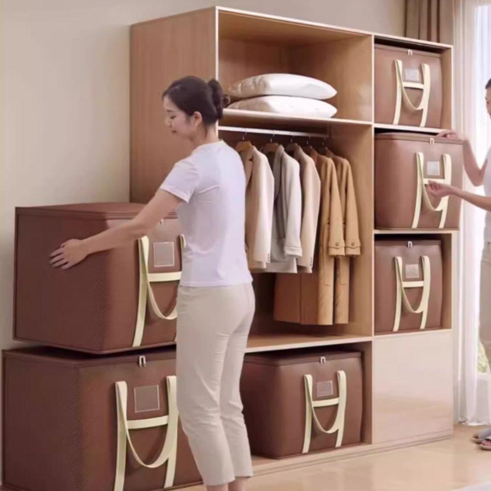 Durable Large Capacity Moving Packing Bag Multipurpose with Zipper Quilt Storage Bag Waterproof Woven Bag Packing Supplies