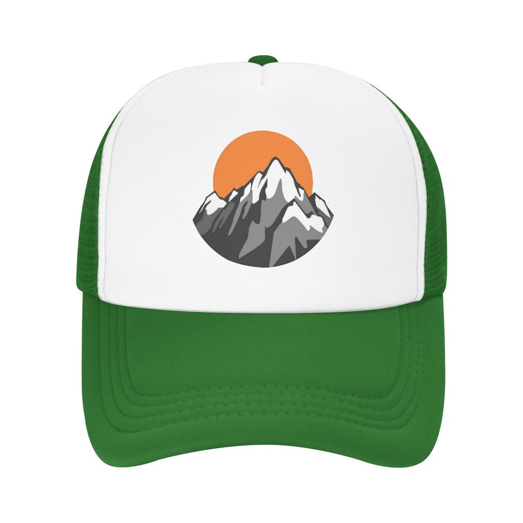 Sunrise Sun Mountain Pool Party Mesh Baseball Caps For Womens Highend FeUnisex Beach Sunscreen Hats Hip Hop Trucker Cap