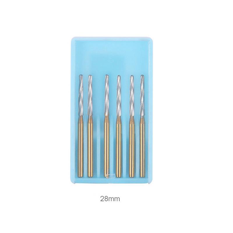 

6 шт./кор. 25 мм/28 мм высокоскоростная полировальная дрель Zekrya стоматологические боры из карбида вольфрама хирургические костные фрезы для стоматологии