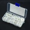 250/500PCS White Black Sealing Ring Plastic Flat Gasket Set Insulation Washer Set  for Screw Bolt