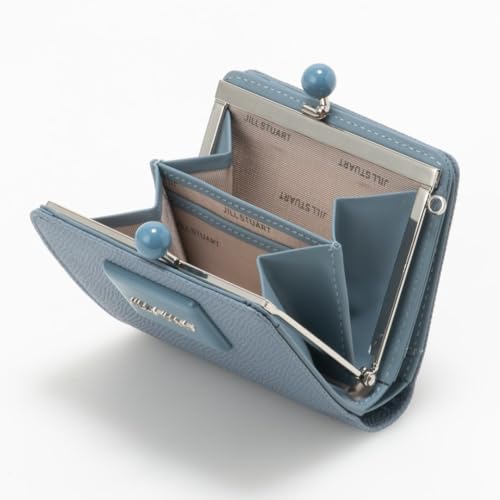 JILL STUART Melty Clasp Folding Wallet, Women's, Vivid Plate, Thin, JSLW4BS1, Sax