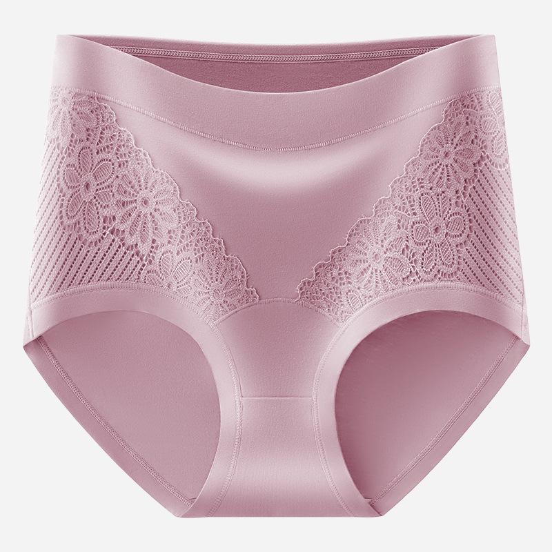 

Трусы-слипы с высокой талией из чистого хлопка больших размеров для женщин среднего возраста с антибактериальной ластовицей 3XL [90-102 kg]