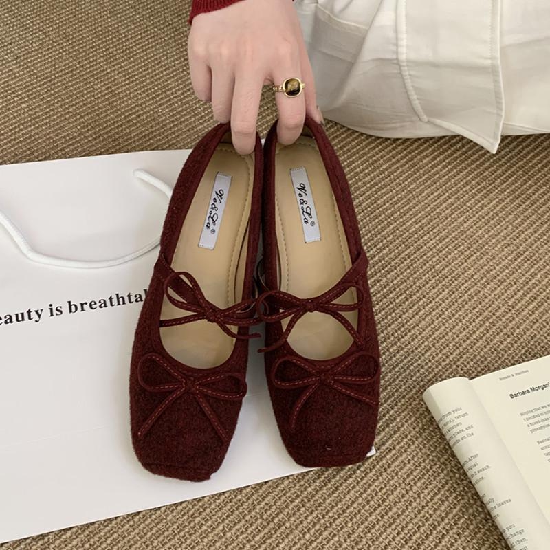 

Bailamos Autumn Women Flats Fashion Round Toe Shallow Slip On Mary Jane Shoes Flat Heel Ladies Elegant Outdoor Ballerinas Shoes 35