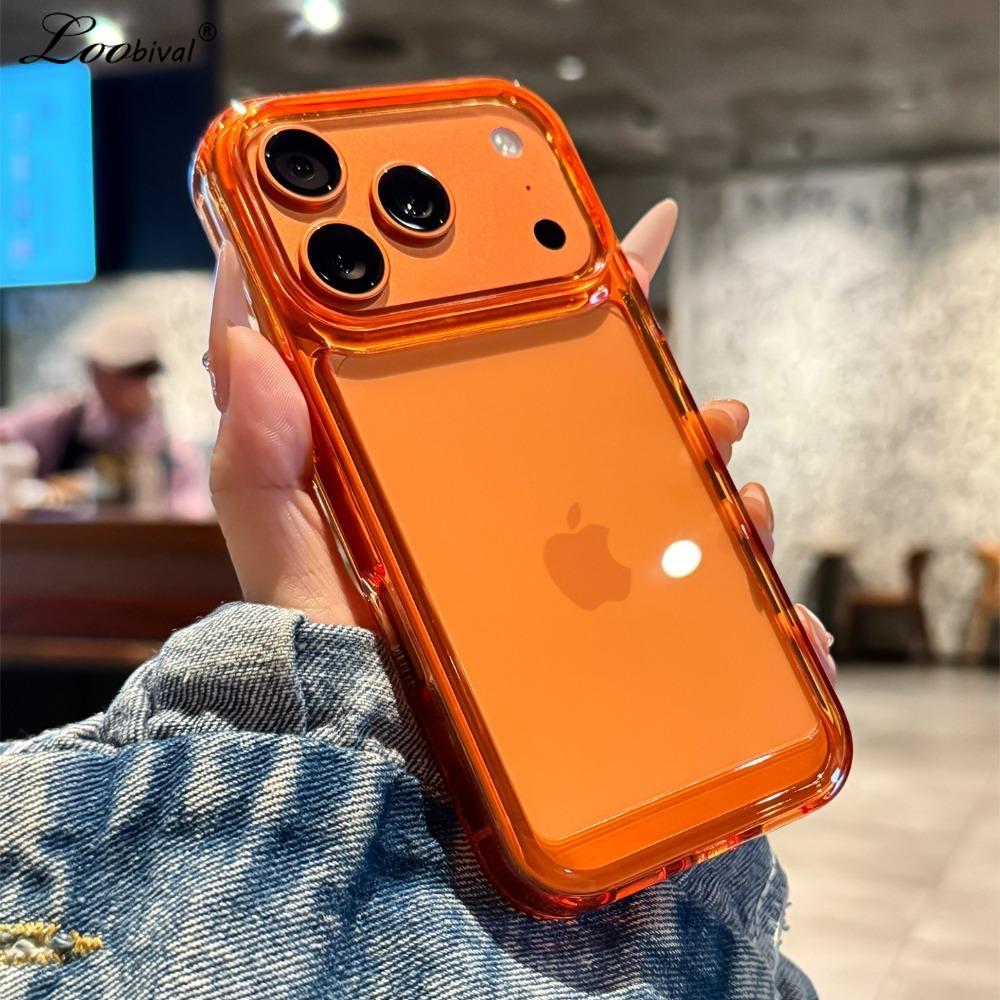 Transparent Acrylic Hard Case for For Iphone 17 16 Pro Max 14 1 Plus 12 13 11 Air Clear Metal Button Shockproof Slim Cover