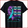 Suicide Prevention Awareness Positive Motivational Black Cotton T-Shirt S-5XL
