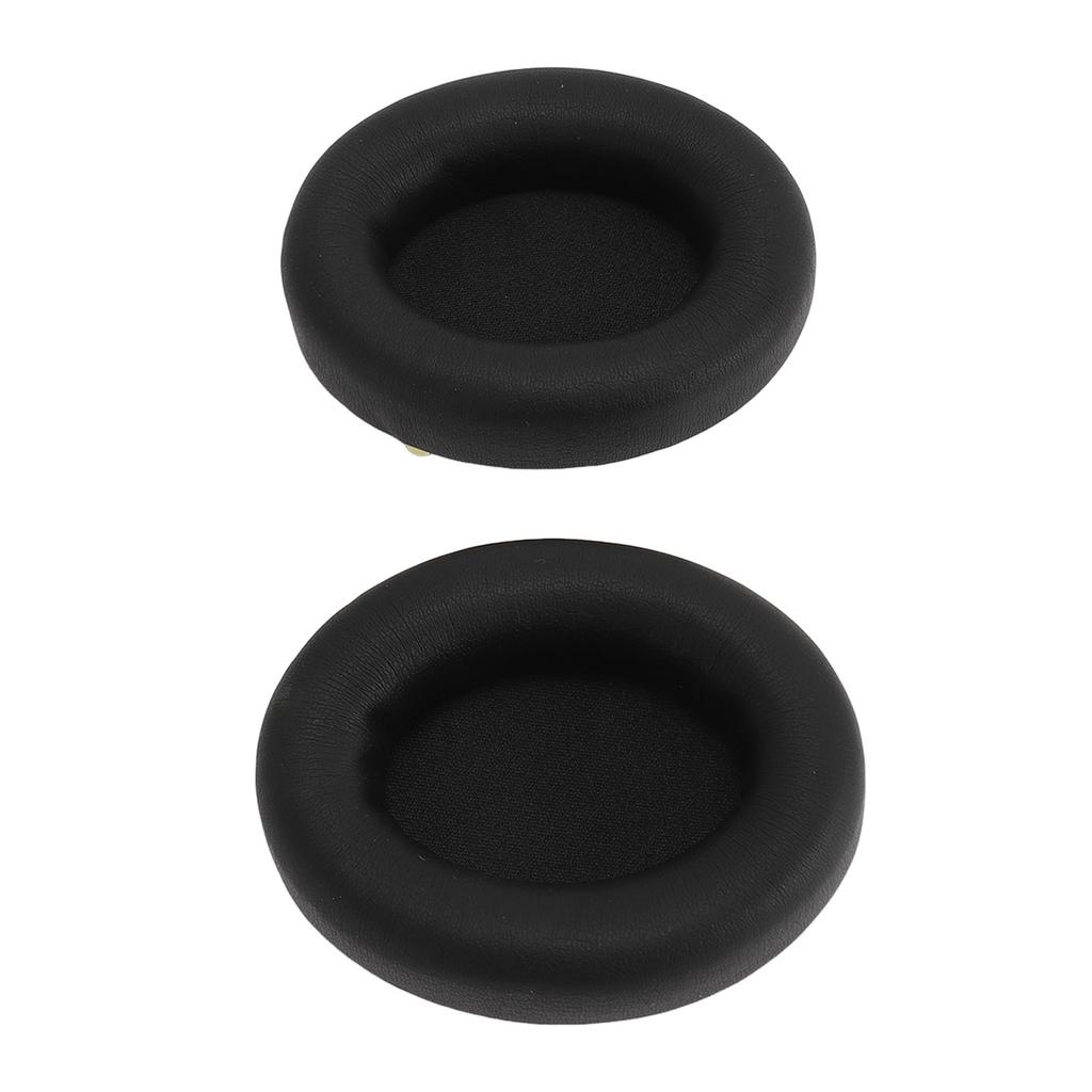 2PCS Headphone Ear Pads Soft Protein Leather High Density Memory Foam Replacement Ear Cushions