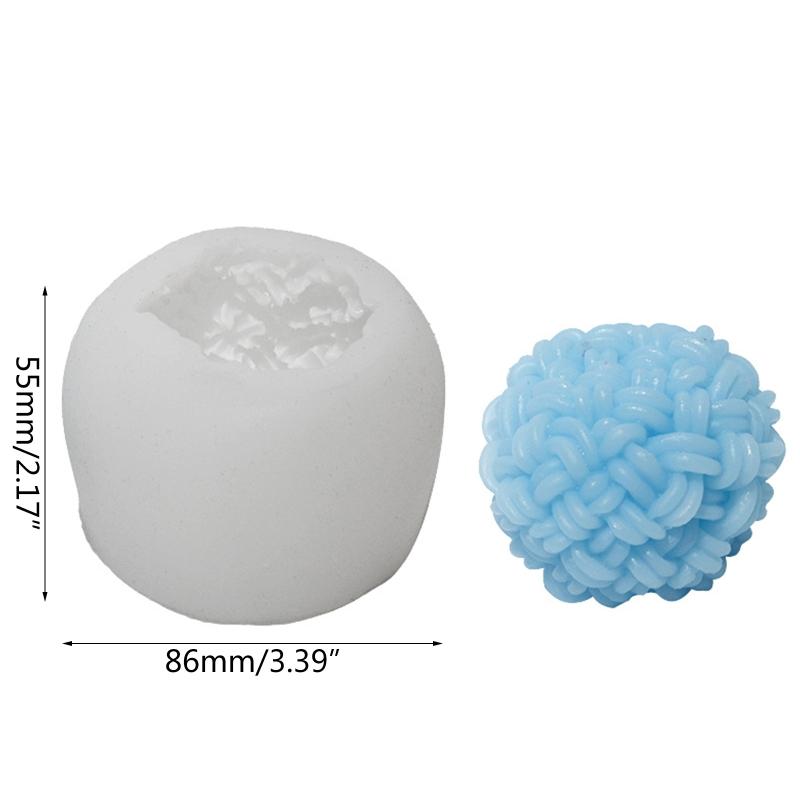 Yarn Ball Decoration 3D Candle Soap Mould DIY Candle Epoxy Mold Handmade Candles Aroma Wax Soap Molds for Decorations