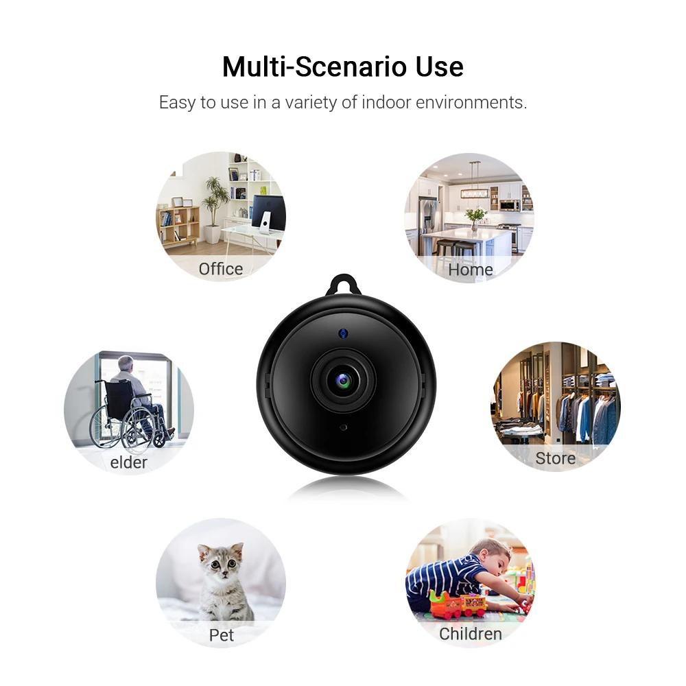 Wireless WiFi Camera, 1080P HD with Night Vision, Two-way Audio Communication, and Motion Detection