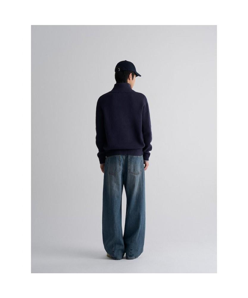 8seconds Half-Zip High-Neck Knit - Navy