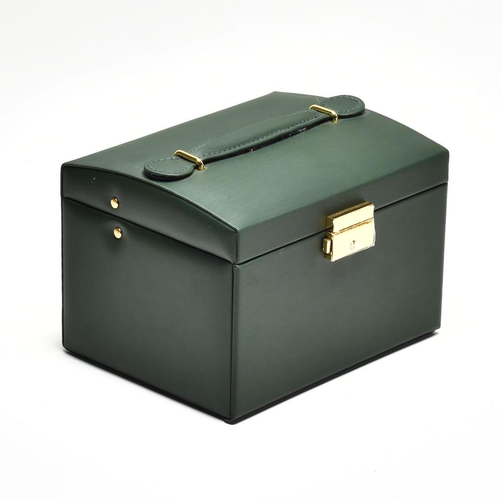 Elegant Three-Layer Jewelry Box: High-Capacity Storage for Necklaces, Earrings, and Rings