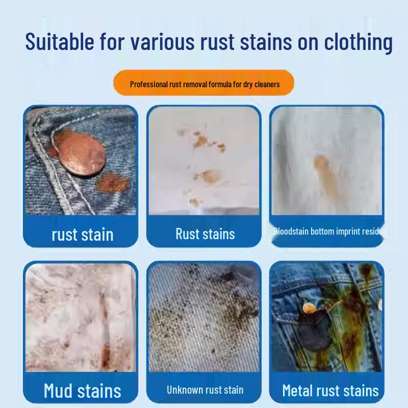 Rust & Stain Remover: Cleans Rust, Water Stains, Mud, and Dirt Without Damaging Clothes