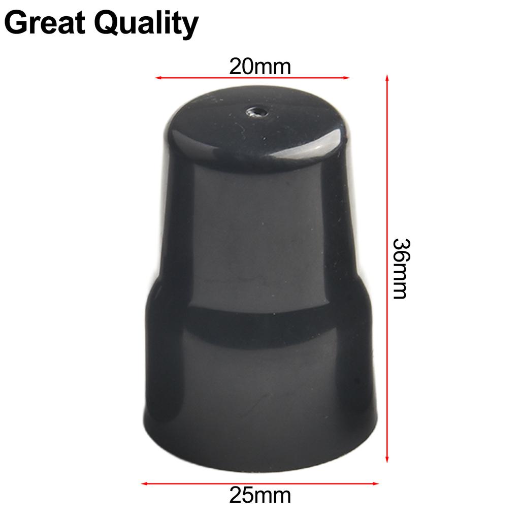 2/4pcs Radiator Valve Cap Black Plastic Radiator Cap Household Radiator Valves Replacement Accessories 25x36x20mm