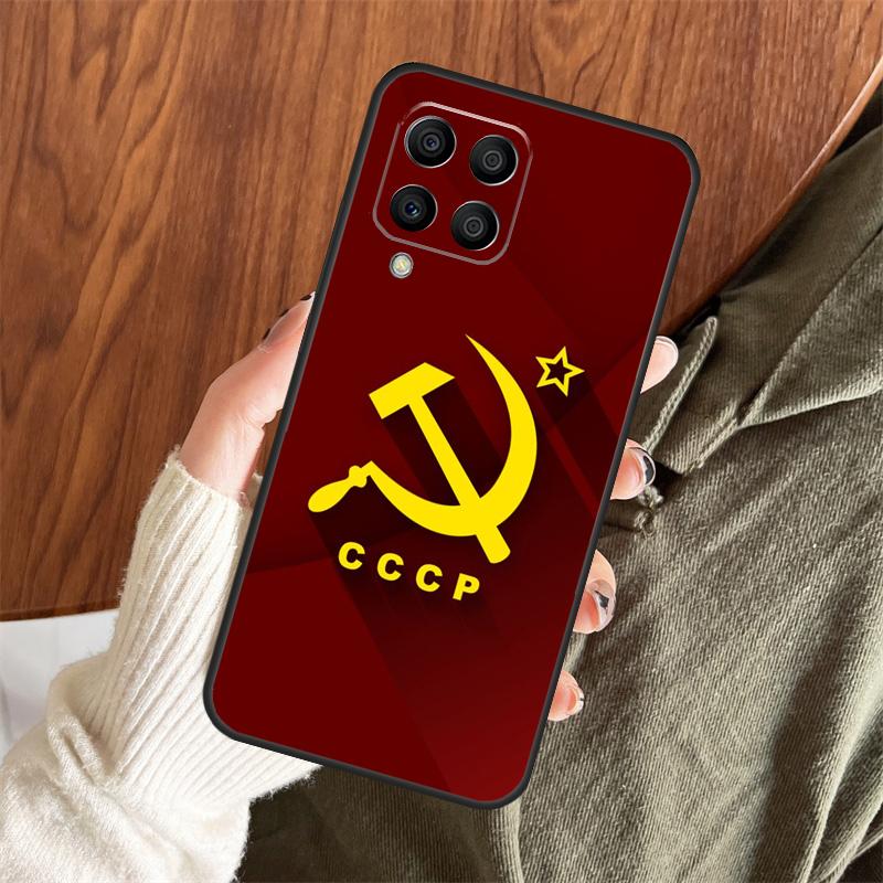 Russia Soviet Emblem Flag Case For Samsung Galaxy M11 M21 M31 M35 M12 M13 M14 M15 M16 M36 M56 M53 M32 M52 M55 M34 M54