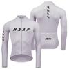 MAAP Cycling Jersey Long Sleeve Performance Top Road Bike Riding Breathable Quick-Dry Ice Silk Fabric Unisex