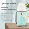 LED Display Portable Baby Bottle Warmer Temperature Adjust Smart Temperature Control Travel Breastmilk Heater 35-50℃ Range