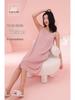 Women's Modal Sleeveless Nightgown with Chest Pad - Spaghetti Strap, Over-Knee Length, Sexy Summer Sleepwear