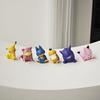 6Pcs Pokemon Tilting Head Gengar Snorlax Pikachu Jigglypuff Rowlet Figure Set Desktop Decoration Doll Boy Toys Collectible Gift