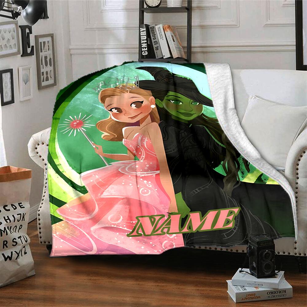 Custom Name "Magic Friendship" Blanket for Couch & Bed, Plush Cozy Fuzzy Blanket Super Soft & Warm Blankets for Fall and Winter. 0908373