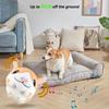 USB Rechargeable Electronic Pet Dog Toy Ball Pet Toy Singing Talking Interactive Ball Dog Plush Bouncing Jump Ball for Gift