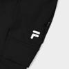 FILA Urban Tech Solid Logo Straight Fit Woven Sports Pants Women bottoms Black T11W341801FBK