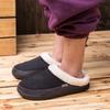 Fashion Winter Men Slippers New Warm Men's Slippers Short Plush Flock Home Slippers for Men Hard-wearing Non-slip Sewing Male Shoes