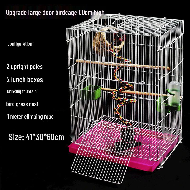 Large Parrot & Bird Cage for Budgies, Peonies, Wrens, Starlings & More