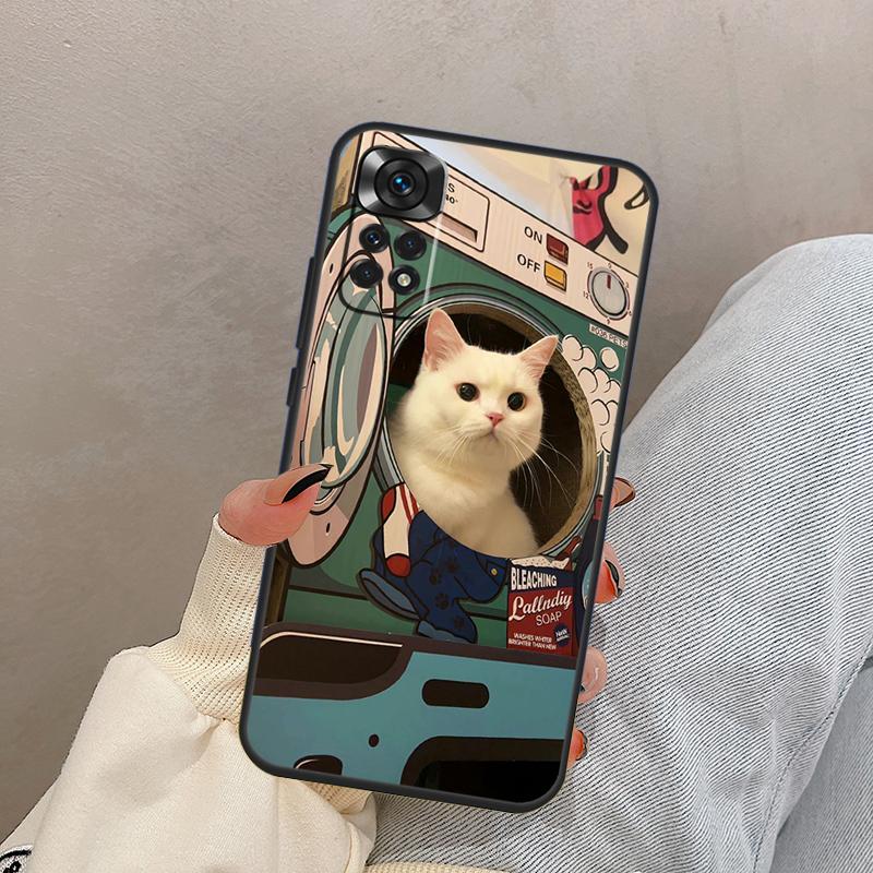 Funny Cute Kitty Cat Aesthetic For Xiaomi Redmi Note 14 9 10 11 12 13 15 Pro Plus Case Cover For Redmi 15C 14C 12C 10C 13C