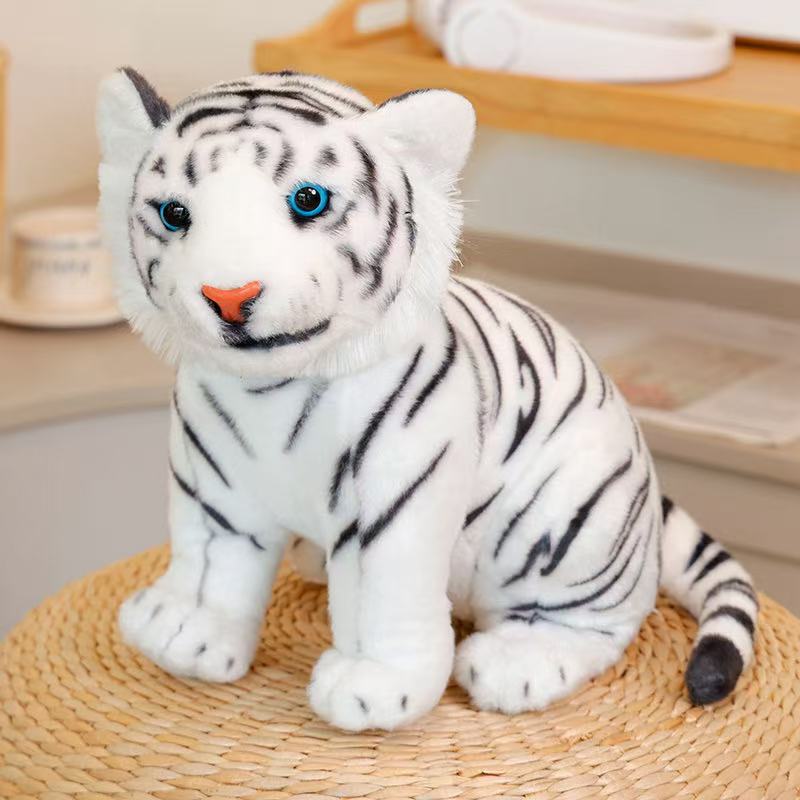 20/25/30cm Latest Simulation Tiger, Leopard, Lion Doll Stuffed Plush Toy Cartoon Anime Cute Children's Birthday Gift Fun Doll