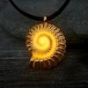 Mermaid Shell Necklace With Orange Glow For Women Fashion Jewelry