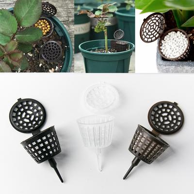 10-30PCS Large Fertilizer Basket With Lid Plant Flowerpot Fertilizer Box Bonsai Automatic Fertilization Container Garden Tool