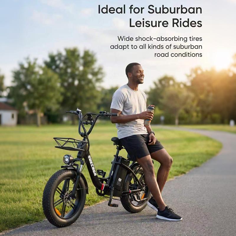 BURCHDA U8 1500W Fat Tire Electric Bike, 48V 31.5Ah Long Range Step-Thru E-Bike for City Commute & Off-Road
