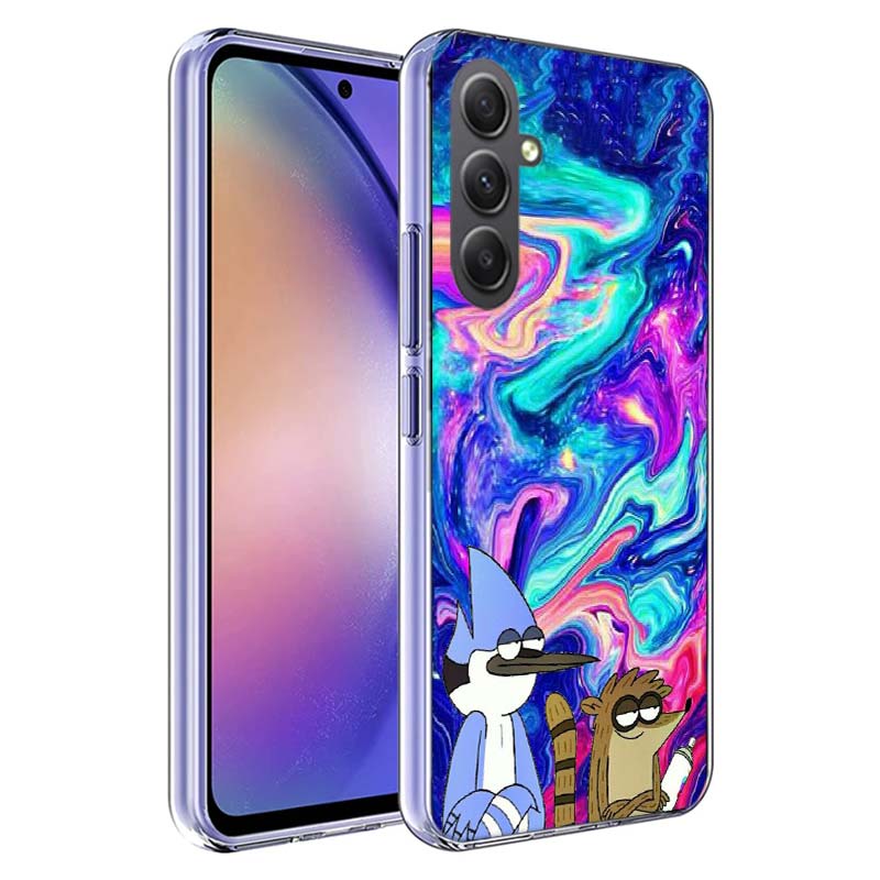 Cartoon Regulars Cute Show Phone Case for Samsung A55 A35 A25 A15 A07 A05S A16 A17 A26 A36 A37 A56 A57 Galaxy Note 20 10 A50S A7