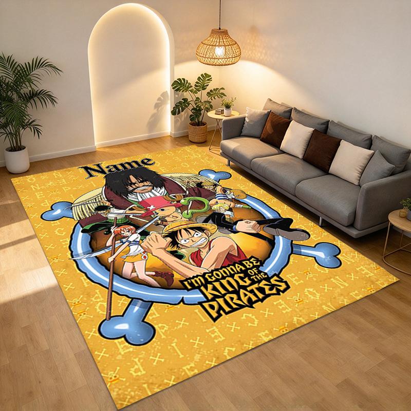 Custom Pirate Area Rug Carpet For Bedroom Game Playroom Living Room Nonslip Sofa Office Home Decor Doormat Christmas Gift