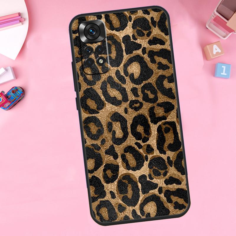Leopard Print For Xiaomi Redmi Note 14 10 11 12 13 15 Pro Plus Phone Case For Redmi 15C 14C 10C 12C 13C 15