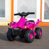 6V Kids Ride-On ATV, Electric Quad with Music, Battery-Powered 4 Wheeler for Toddlers & Children, Magenta