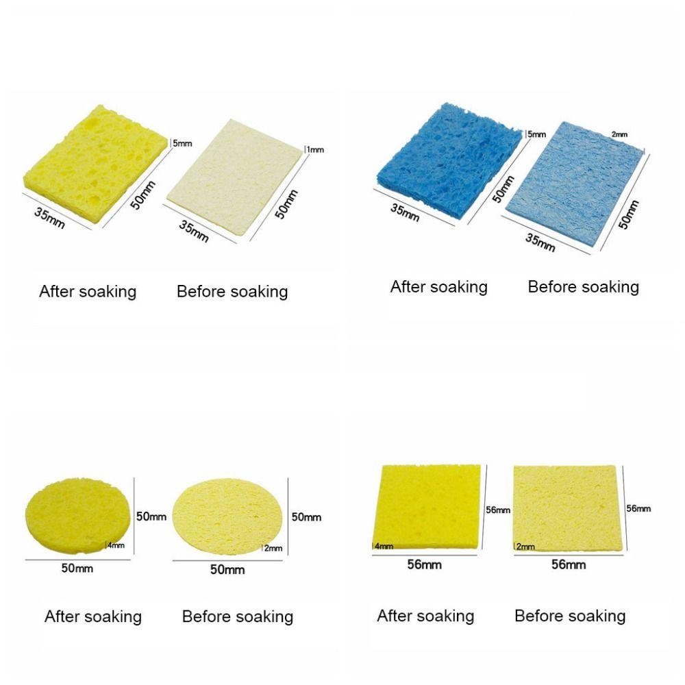 10Pcs Thickened Soldering Iron Tip Cleaning Sponge  Circuit Board Assembly and Welding