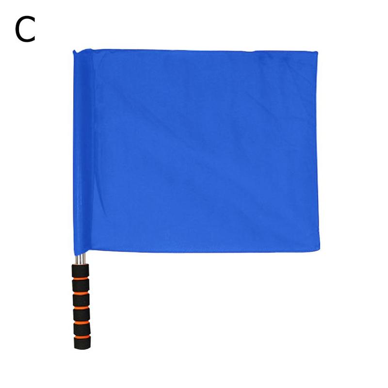 Fußball Schiedsrichterfahne Rot Weiß Gelb Blau Grün Fußball Training Kommandoflagge Wettkampf Signalflagge Schiedsrichterzubehör