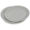 Set de 20 assiettes carton 23 cm Unies gris
