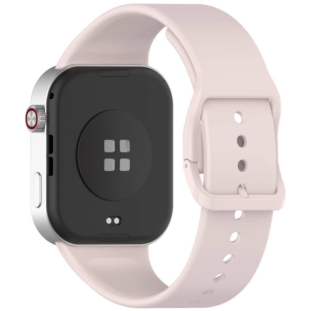 Silicone Watch Band for Xiaomi Redmi Watch 6/5/4/Smart Band 9 Pro/8 Pro Replacement Strap with Pin Buckle