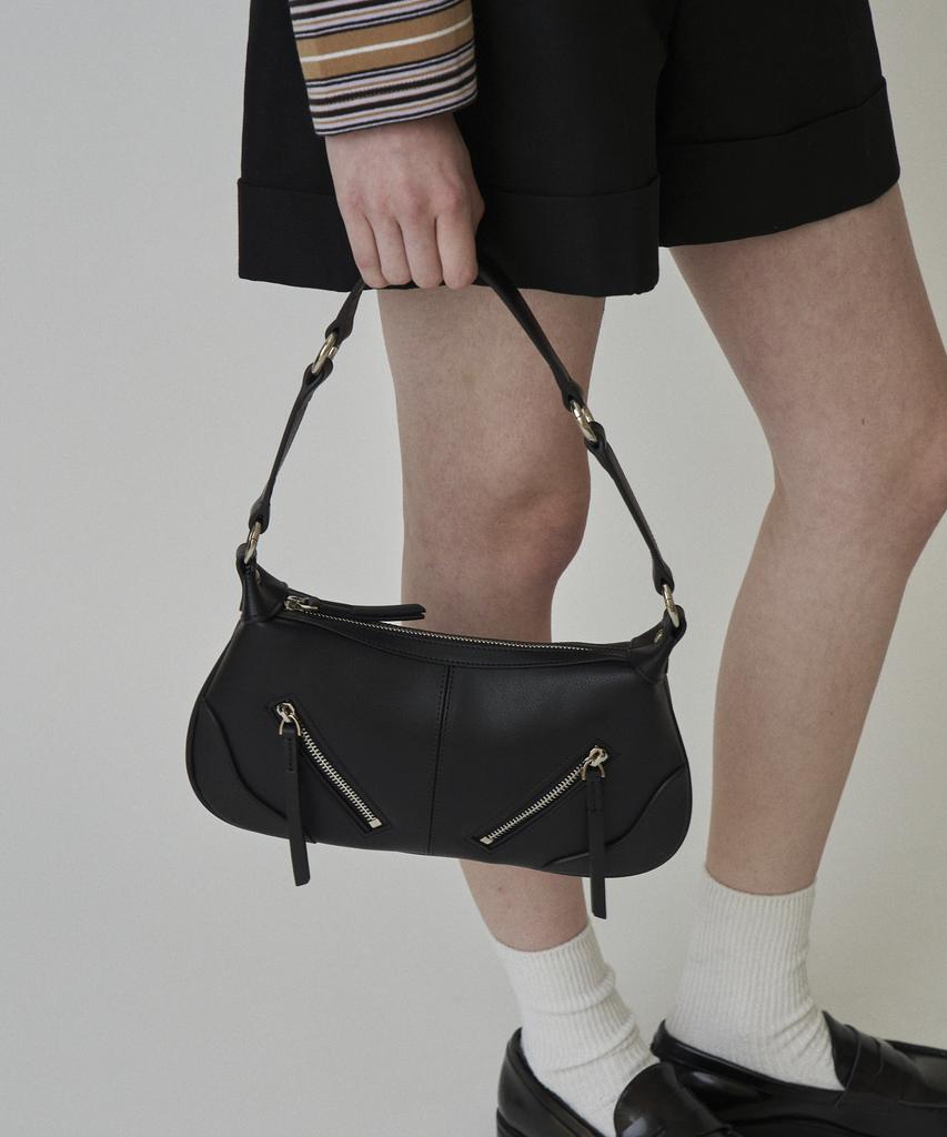 Munier Two Zipped Shoulder Bag_2Colors