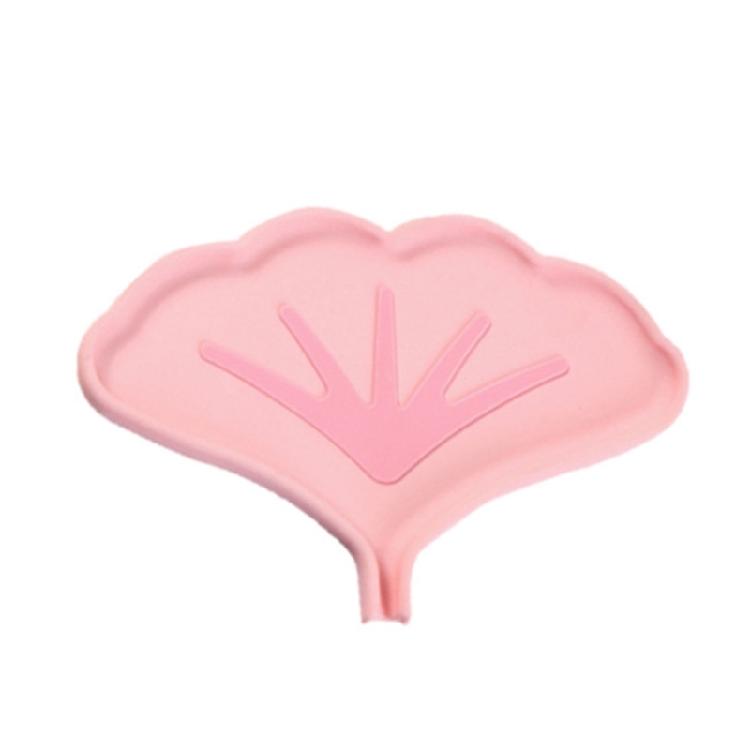 

1PC Elegant Leaf Soap Dish Silicone Soap Box for Home or Travel Camping
