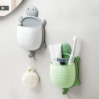 1 stück Nette Schildkröte Design Lagerung Rack Zahnbürste Halter Kreative Cartoon Bad Lagerung Organizer Zahnbürste Lagerung Rack
