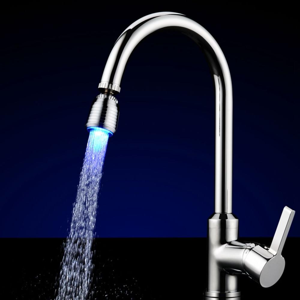 Creative No Need Batteries Glow Faucet Nozzle Spouts Accessories Water Tap LED Water Faucet