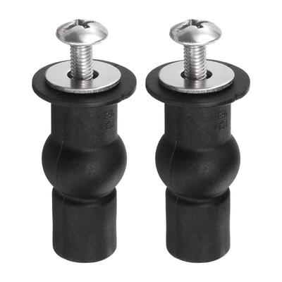 Uxcell Toilet Seat Hinge Screw Hinge Bolt Screw Toilet Seat Fixture for Top Mounted Toilet Seat Hinge Toilet Seat Replacement Parts Kit Washer
