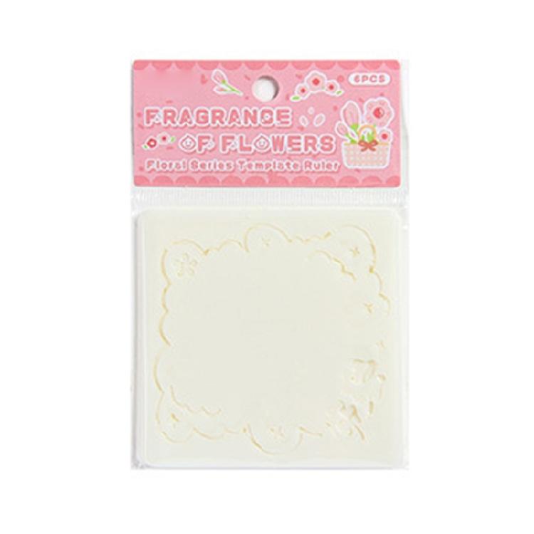 

6 Pcs Retro Floral Stencils Template Drawing Stencils Hollow Out Flower Stencils for Handmade Art Projects